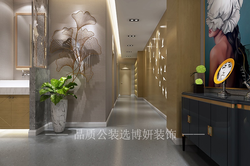 宁波产后护理中心装修走廊过道设计