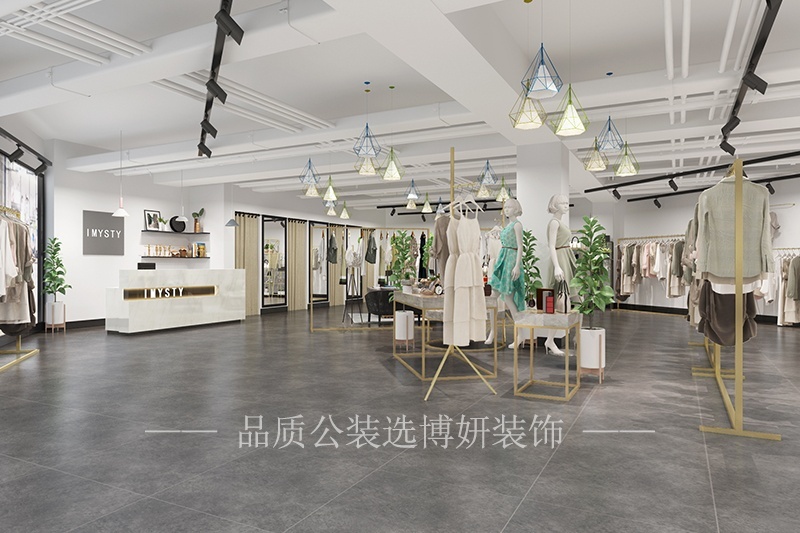 宁波服装店装修效果图(宁波服装店装修材料越艳越有毒)
