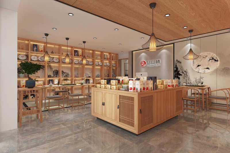 宁波茶叶店装修公司(雅致茶叶店装修设计体现文化蕴涵)
