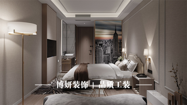 宁波精品酒店,客房设计,博妍装饰,商业空间装修,工装设计