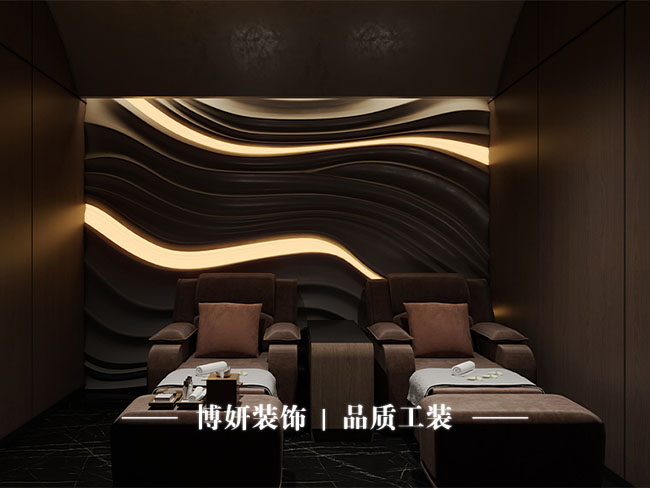 宁波足浴会所设计,新中式足浴会所,商业空间装修,足浴会所施工