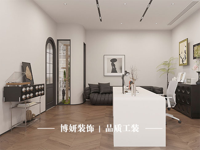 宁波创意园区办公室,开放式工位,隐私与交流,商业空间装修
