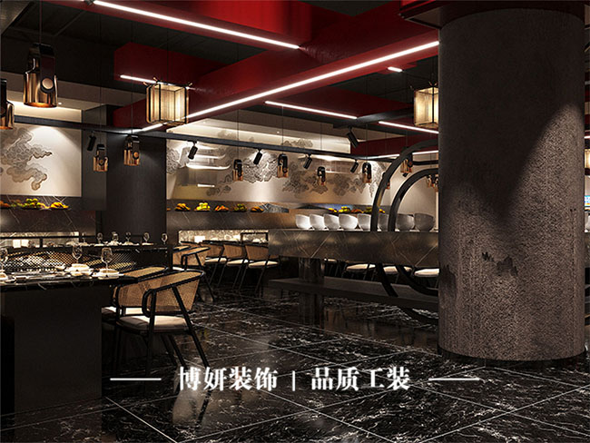 宁波火锅店装修,市井氛围装修,商业空间装修,宁波工装
