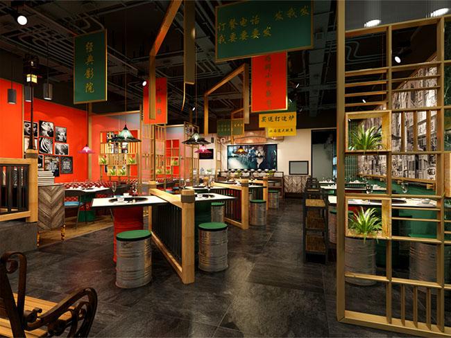 宁波火锅店装修的实用设计,兼顾舒适与烟火气!