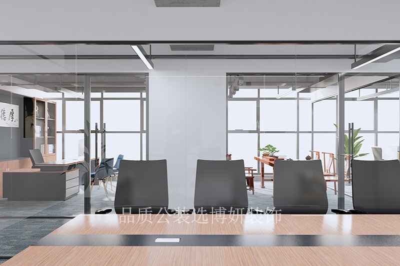 博妍传统中式风格办公室装修设计效果图