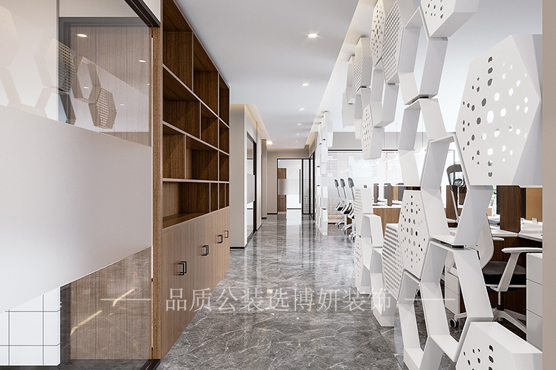 宁波精品办公室装修通过人工照明设计