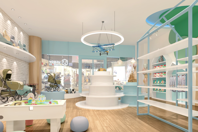 孕婴店装修设计效果图（如何确定孕婴店装修设计风格）