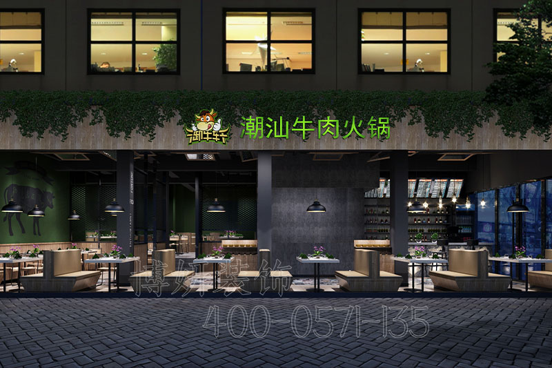时尚小型火锅店装修图(时尚小型火锅店如何装修设计)